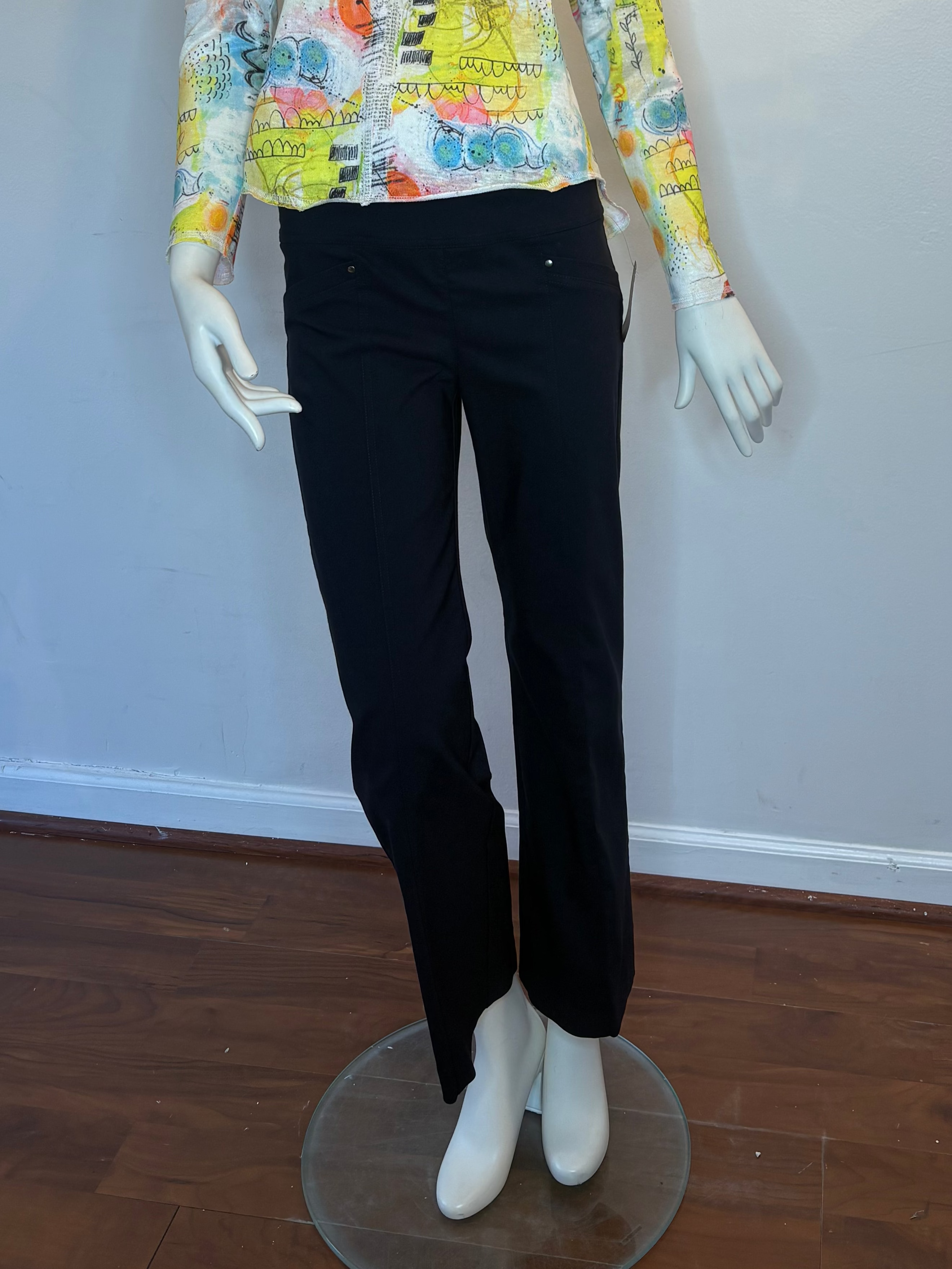 Wide Leg Grommet Pant - 3 Colors