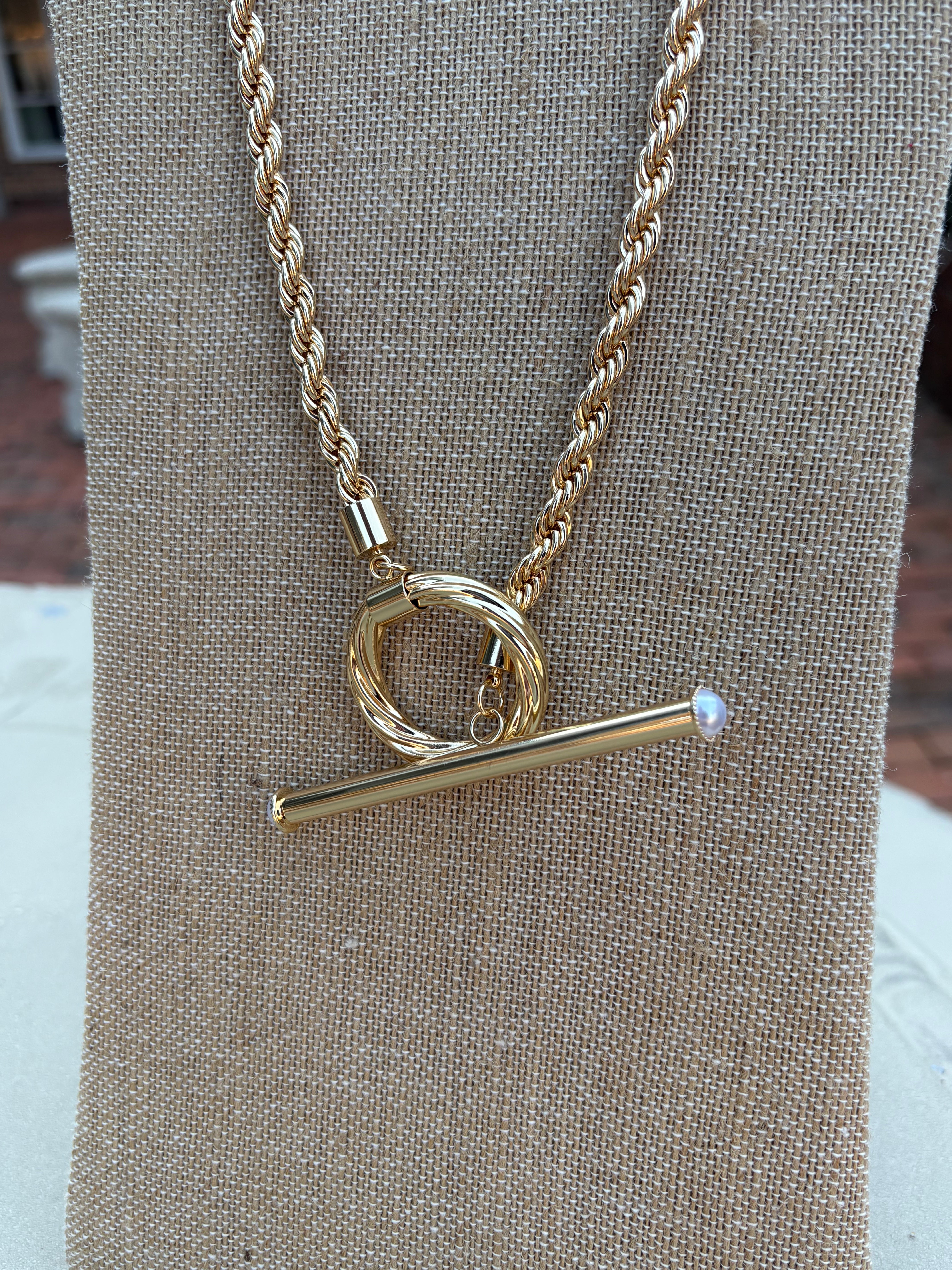 Gold Forged Necklace
