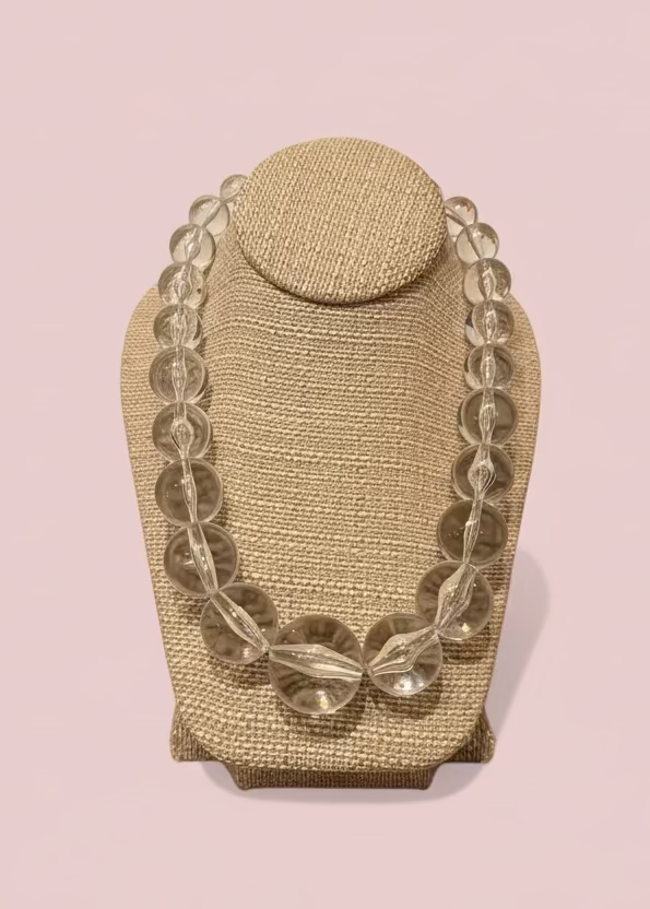 Clear Beaded Necklace