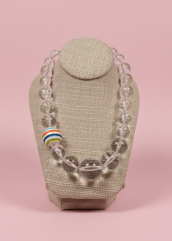Acrylic Necklace With Accent