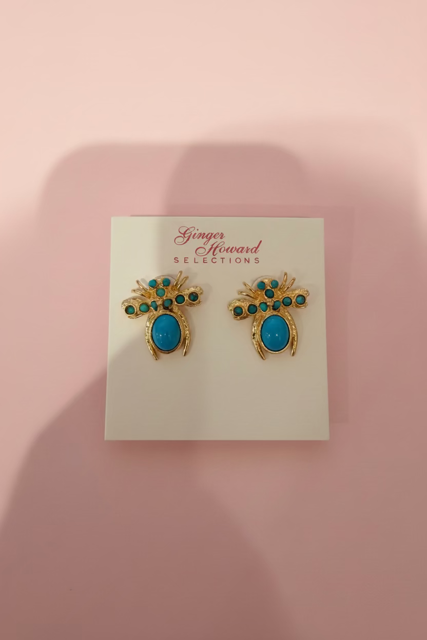 Bee Stone Earring