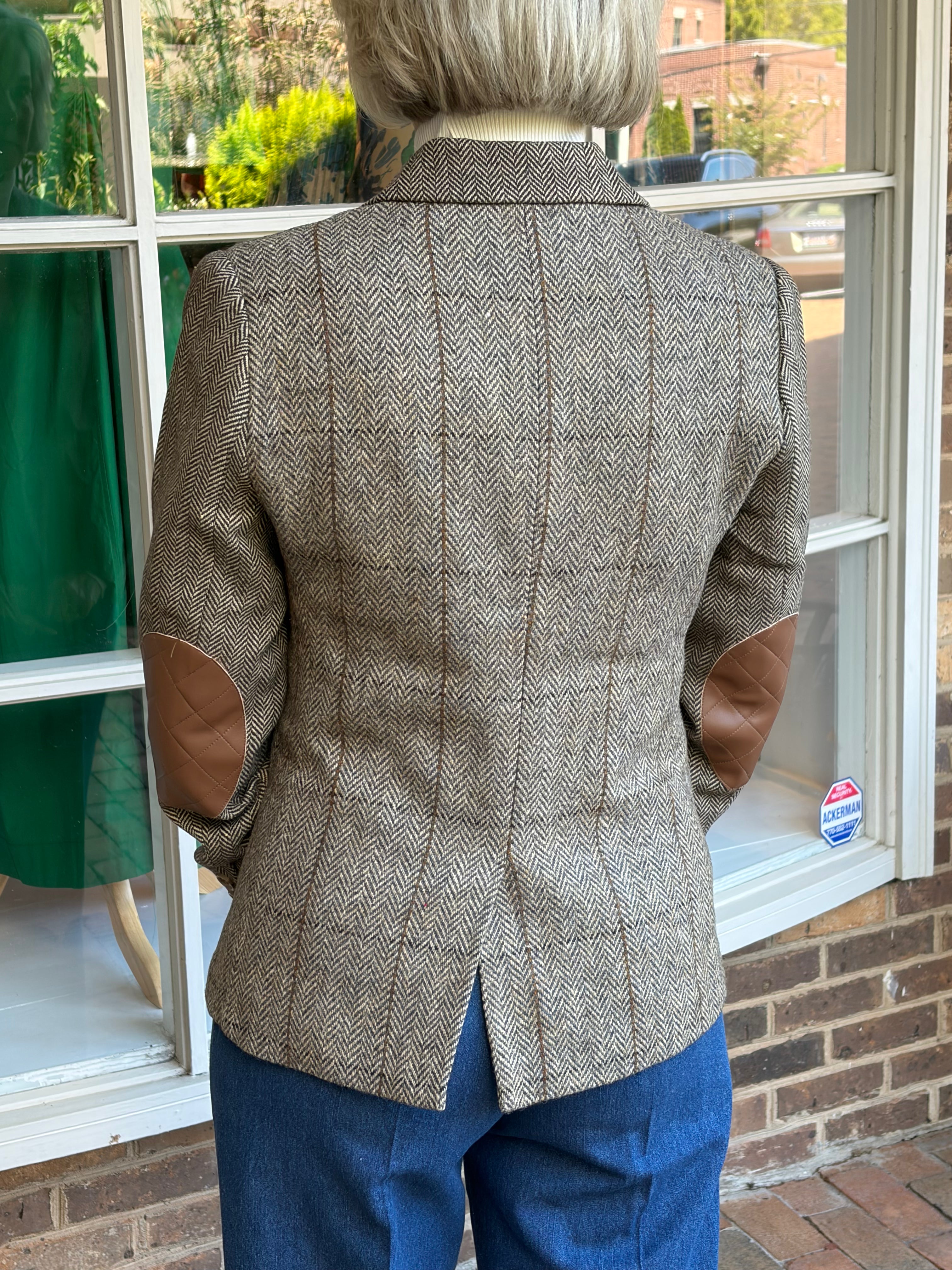 Asher Mixed Plaid Riding Jacket