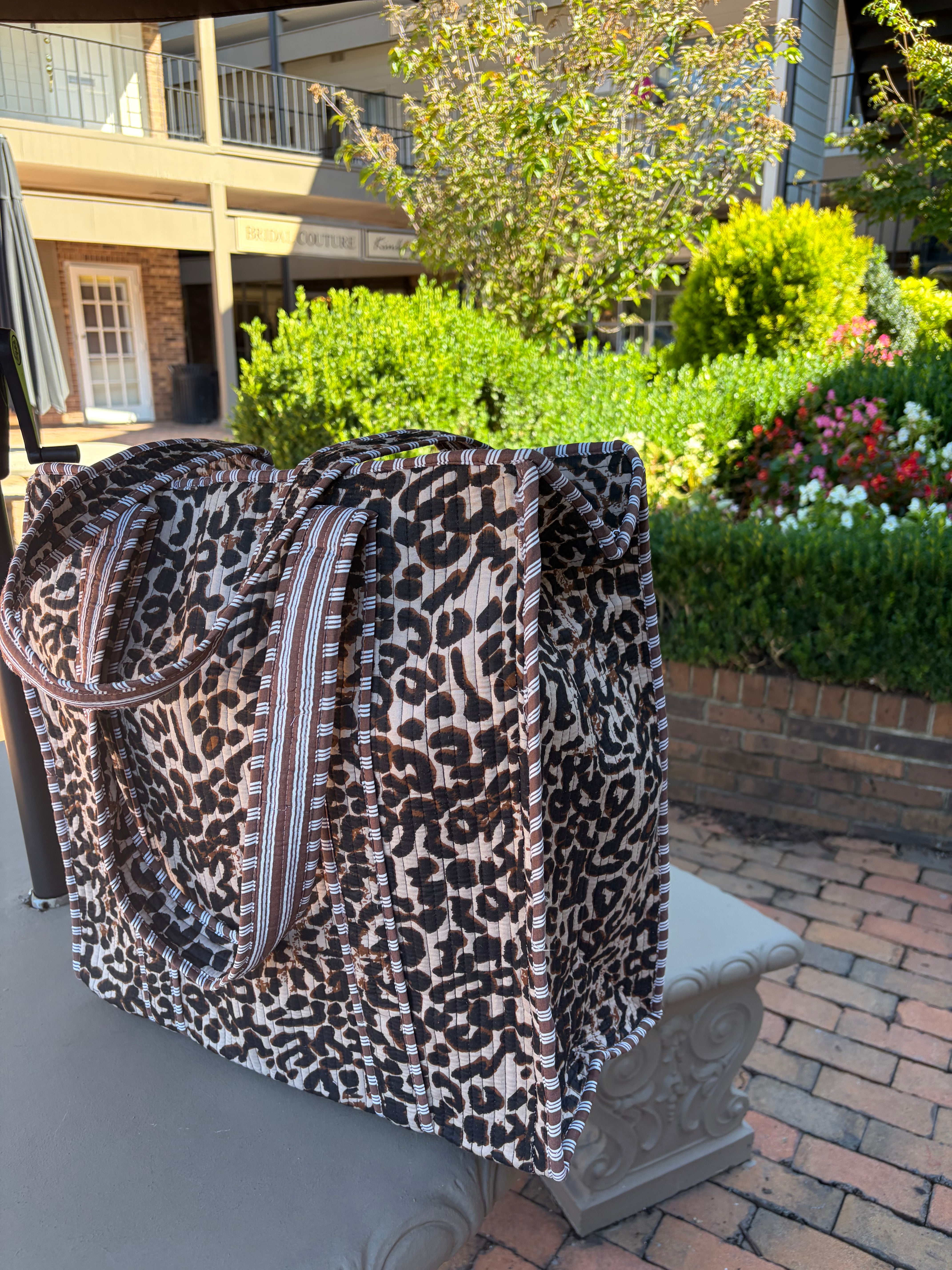 Cheetah Quilted Bag