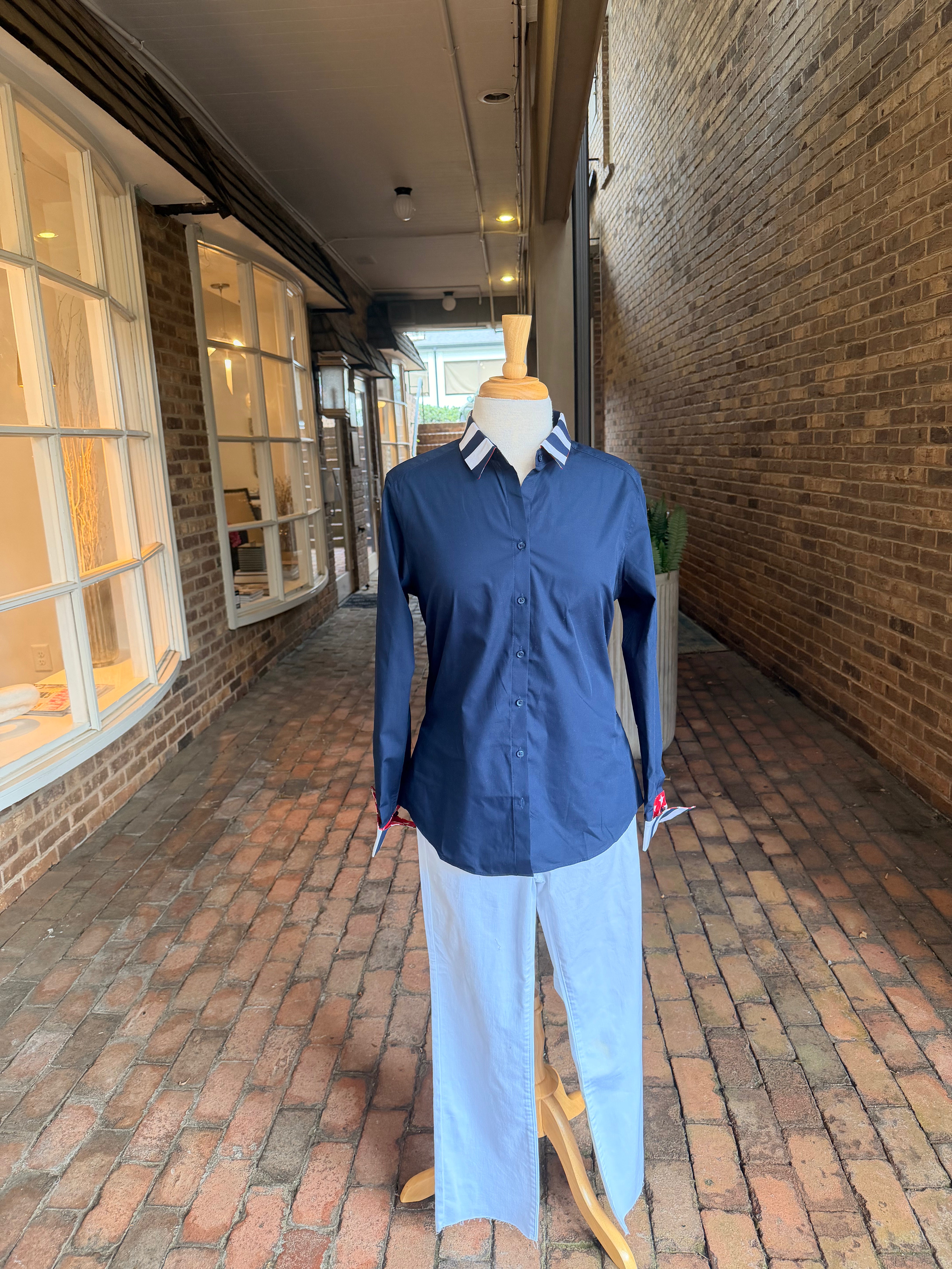 Diana French Cuff Blouse
