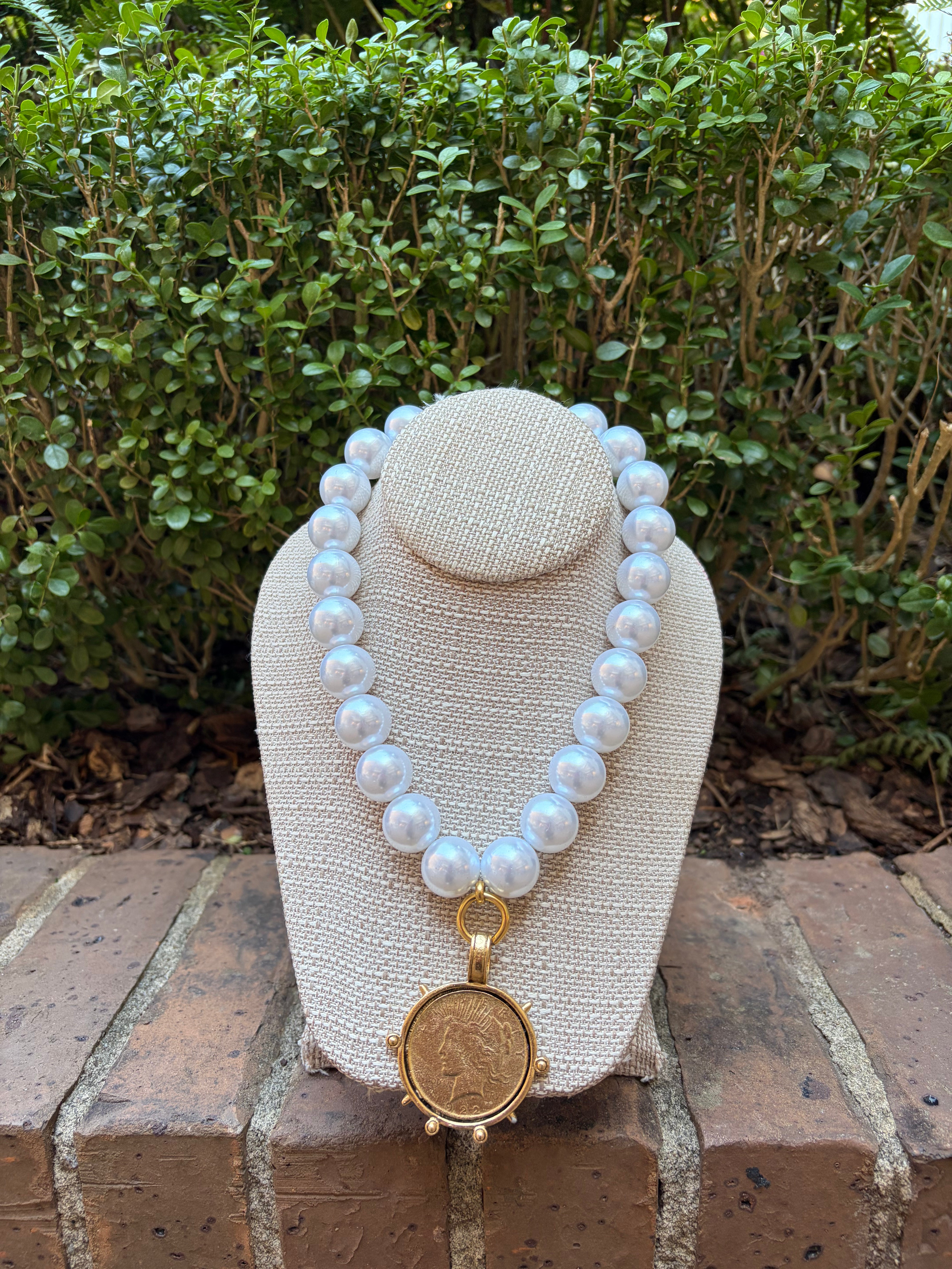 Pearl Coin Necklace