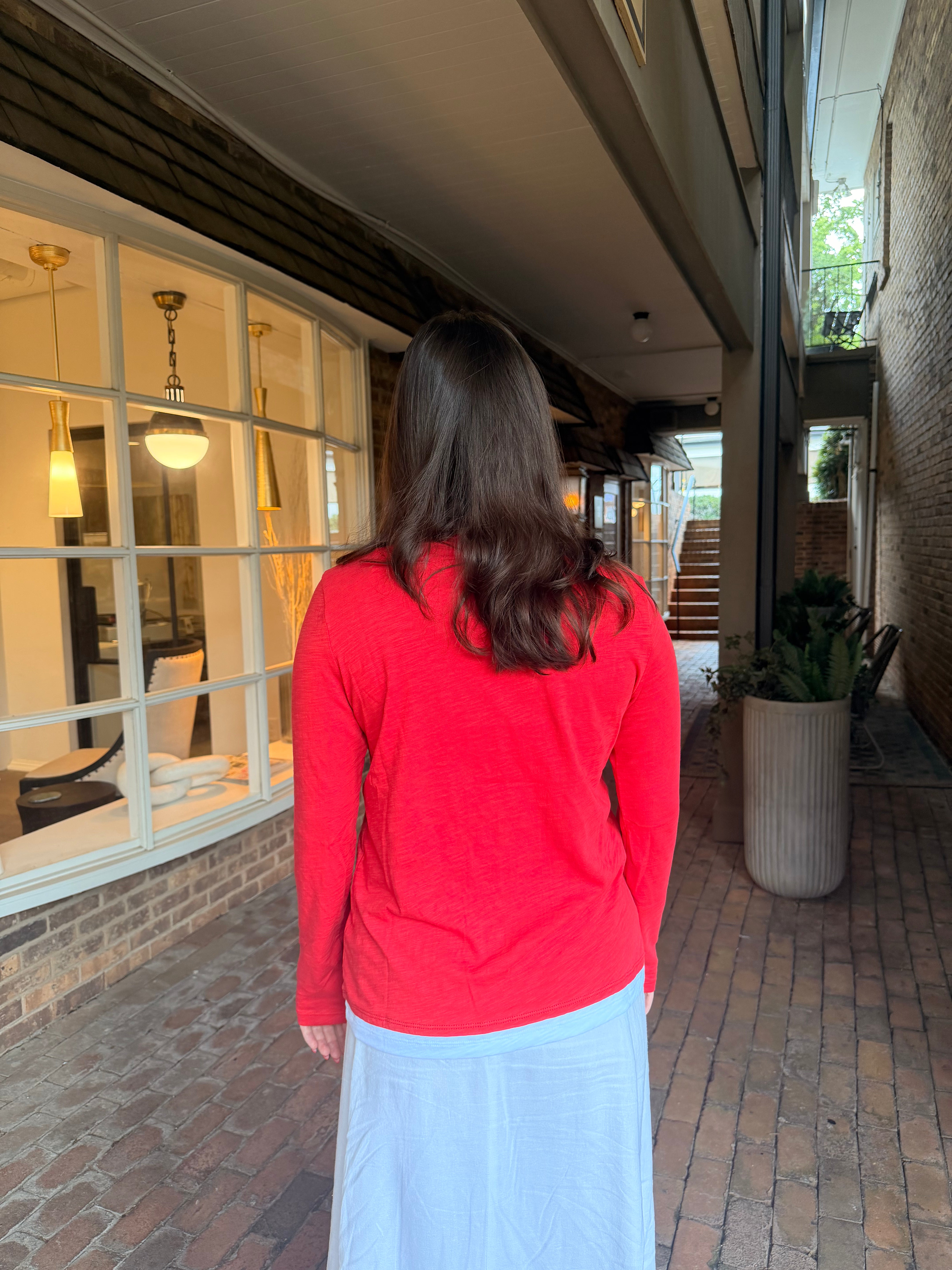 V-Neck Double Layer Tee