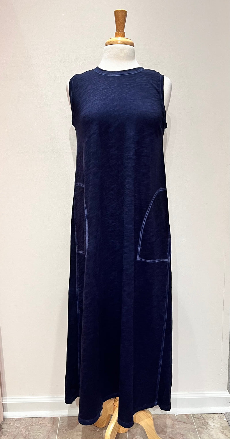 Enzyme Wash Maxi Dress - 2 Colors XS Navy
