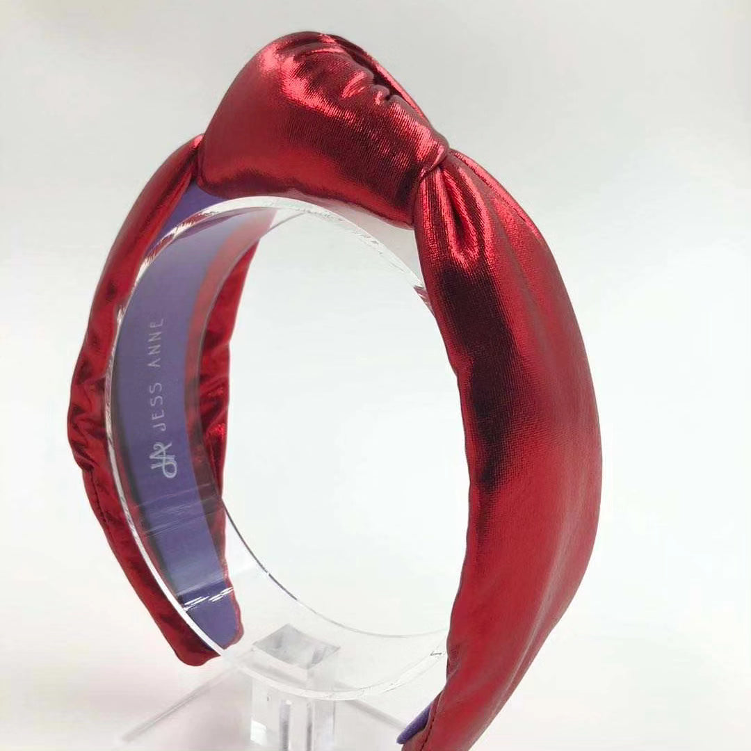 Metallic Headband - 2 Colors Red