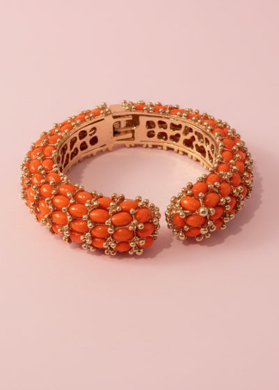 Orange Beaded Bangle – Ginger Howard Selections