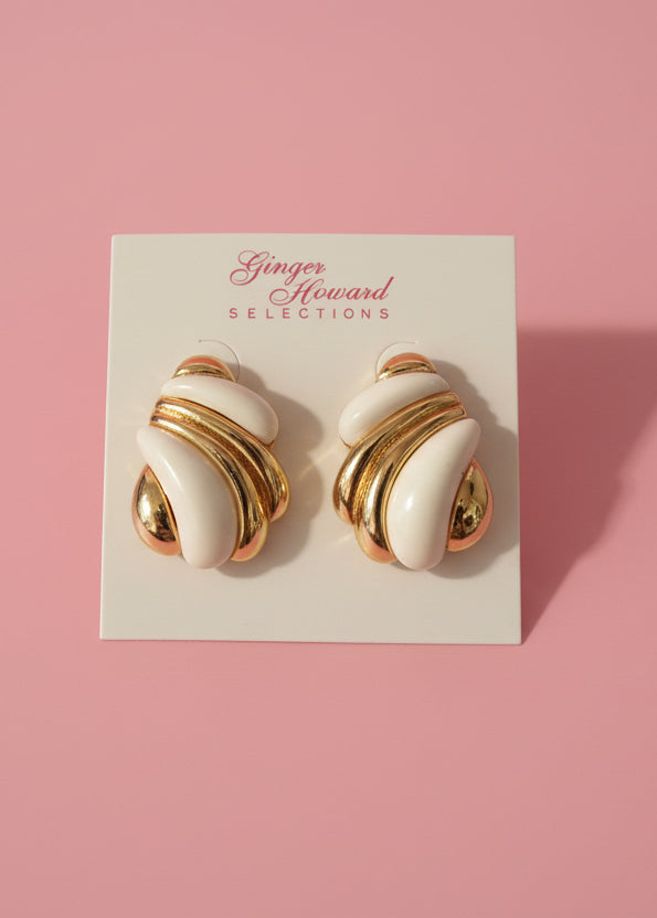 Wave Gold Earrings