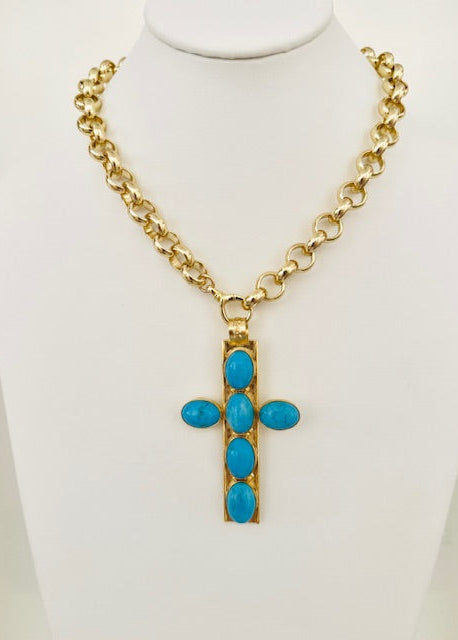 Roxy Short Cross Necklace