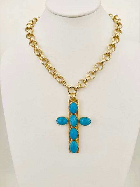 Roxy Short Cross Necklace