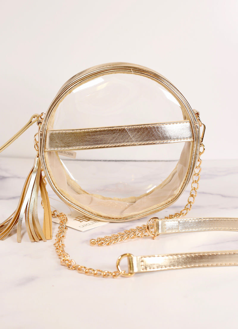 Madison Clear Crossbody - 3 Colors One Size 24K Gold