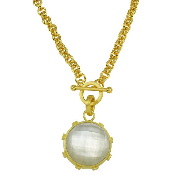 Gisele Necklace Pyrite/MOP