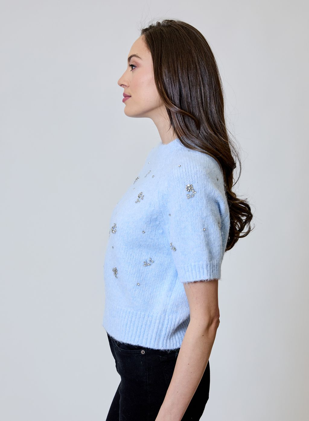 Embroidered Short Sleeve Pullover