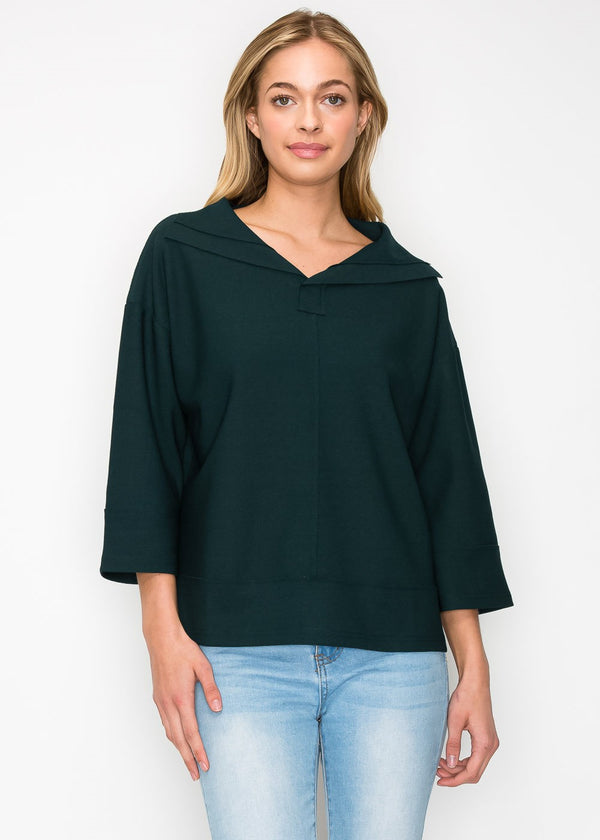 Kourtney Crepe Knit Top