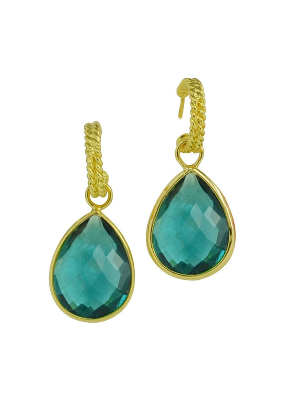 Lauren Drop Hoop Earring
