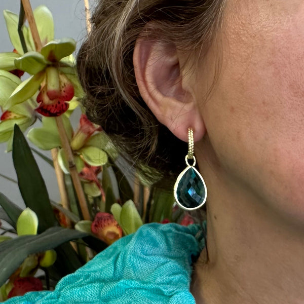 Lauren Drop Hoop Earring
