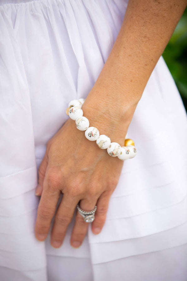Georgia Beaded Bracelet - Bulldog - Gameday Collection