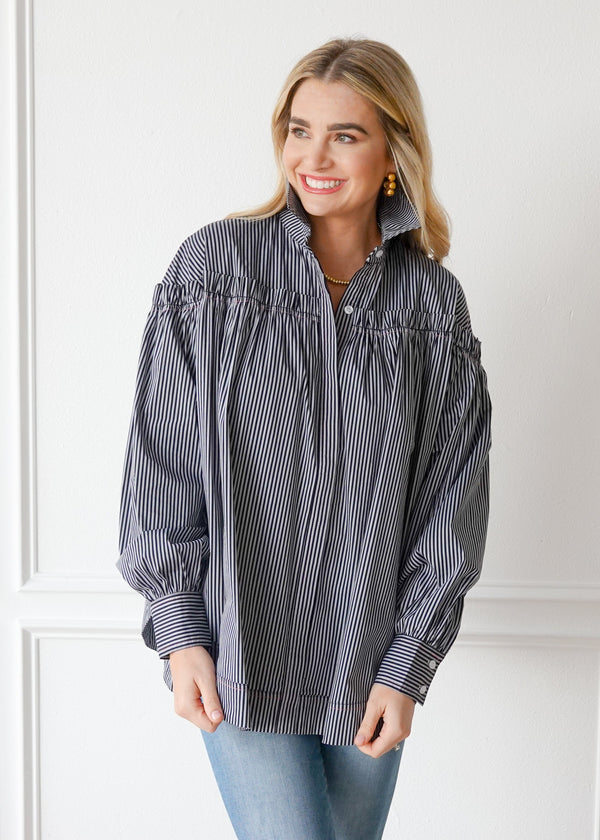 Miriam Top - Black Stripe