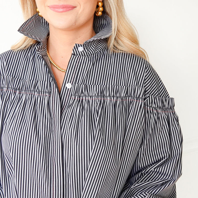 Miriam Top - Black Stripe