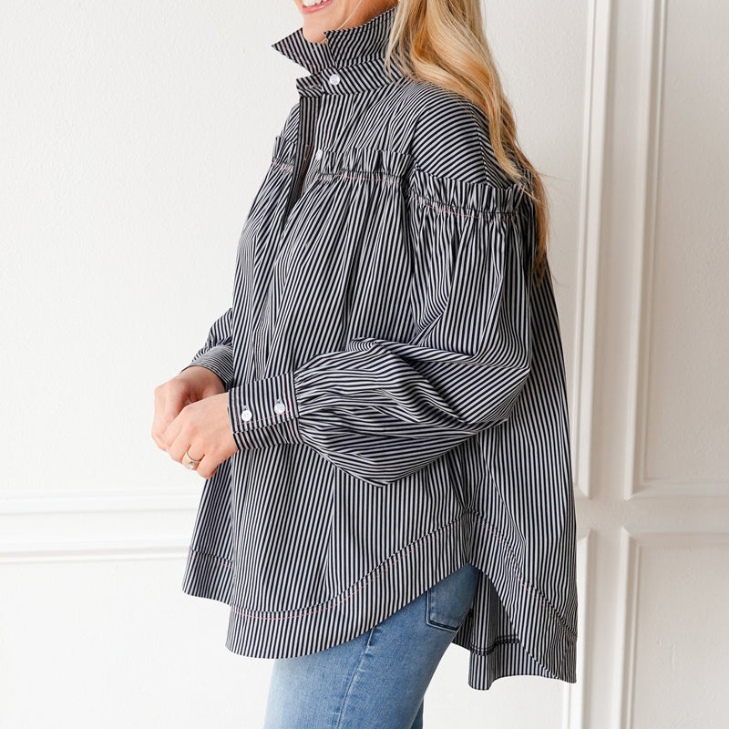 Miriam Top - Black Stripe