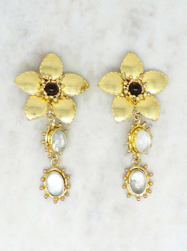 Rhodes Clip Earrings