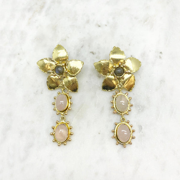 Rhodes Clip Earrings