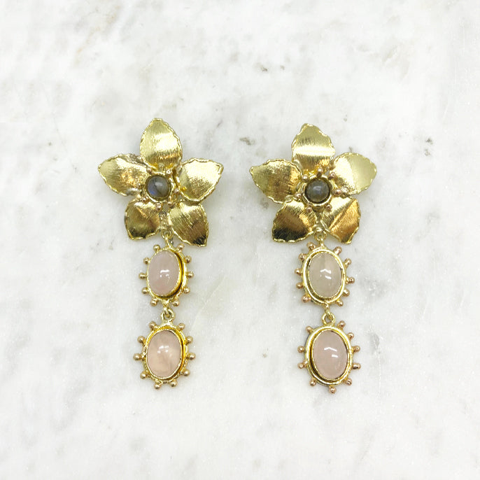 Rhodes Clip Earrings