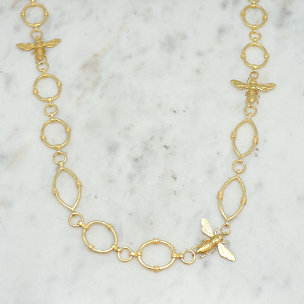 Long Bee Necklace