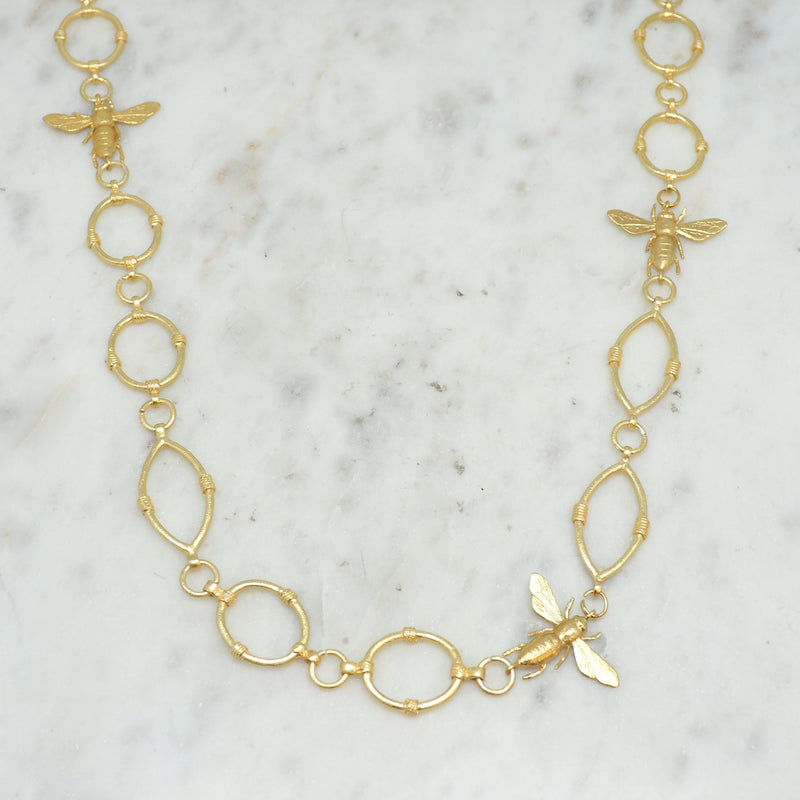 Long Bee Necklace