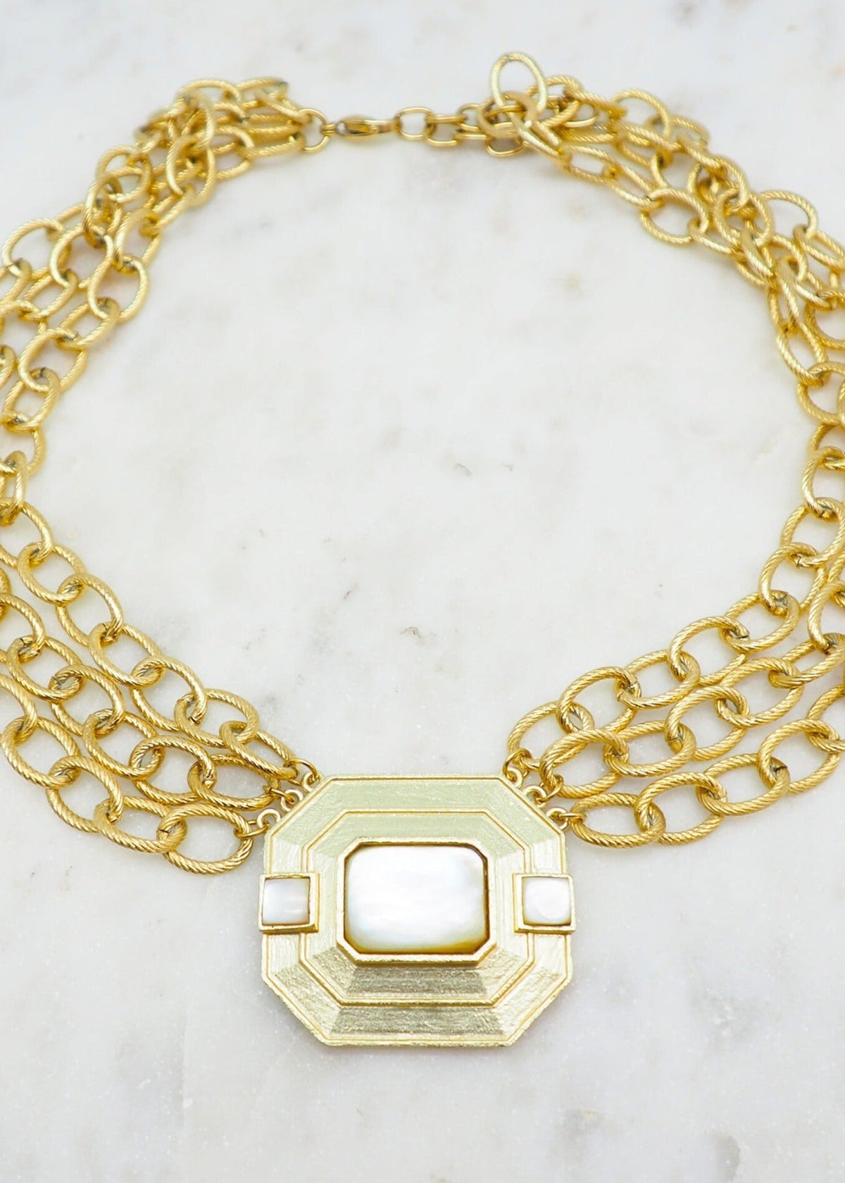 Gatsby Mother of Pearl Necklace