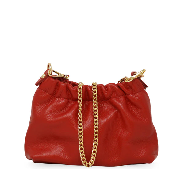 Italian Leather Pleated Clutch
