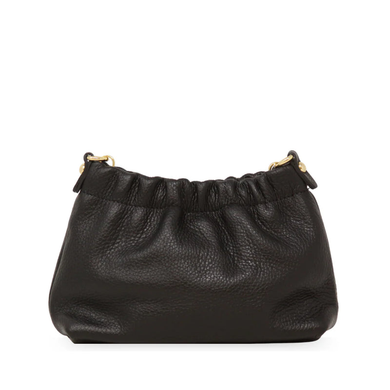 Italian Leather Pleated Clutch