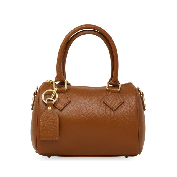 Italian Leather Small Tote Crossbody Bag - 2 Colors
