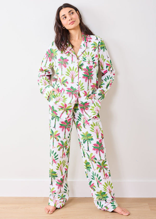Royal Palms - Long PJ Set