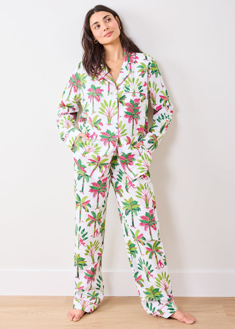 Royal Palms - Long PJ Set