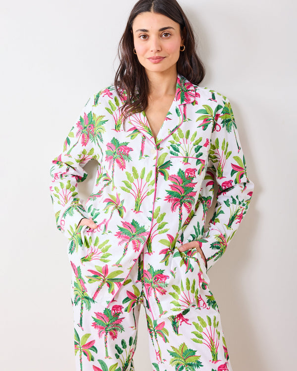 Royal Palms - Long PJ Set