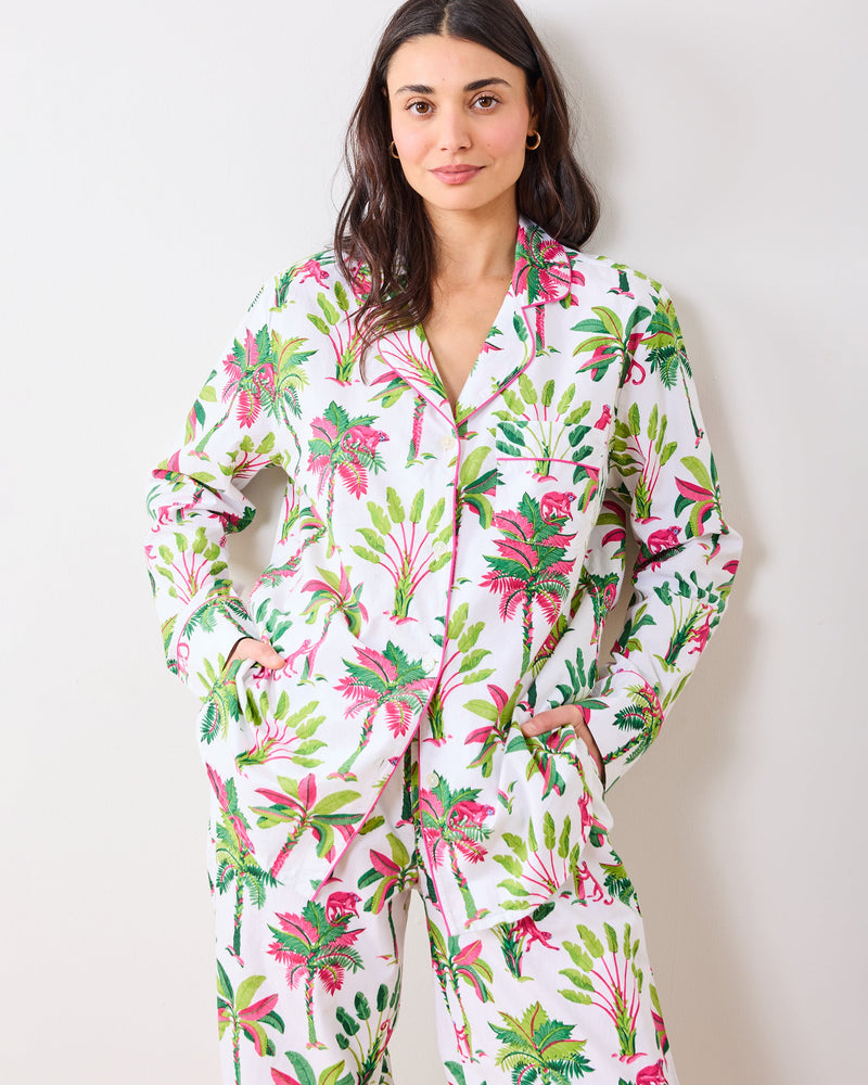 Royal Palms - Long PJ Set
