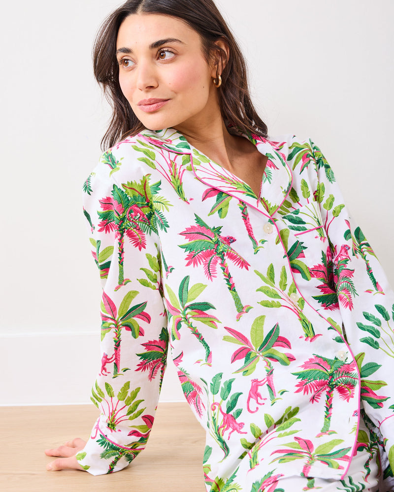 Royal Palms - Long PJ Set