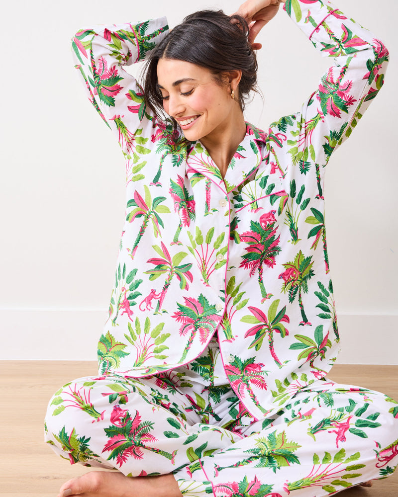 Royal Palms - Long PJ Set