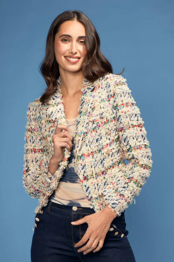 Confetti Boucle Open Jacket