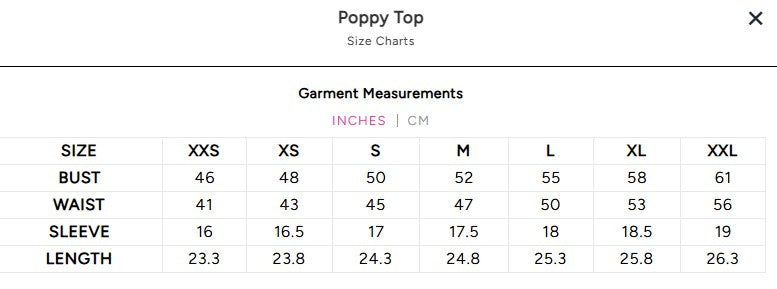 Poppy Top - Fairway Green Monogram