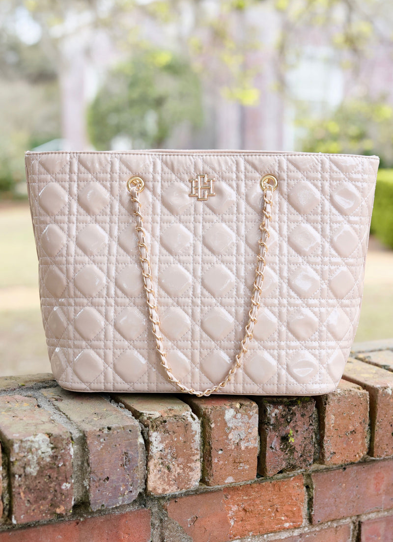 Quentin Quilted Tote - 2 Colors One Size Nude