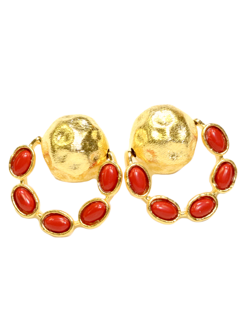 Coral Earrings
