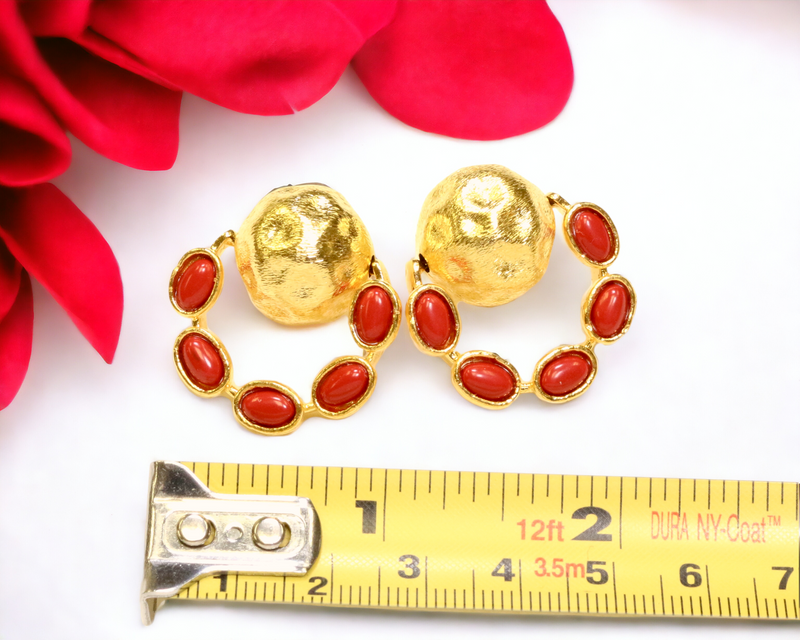 Coral Earrings