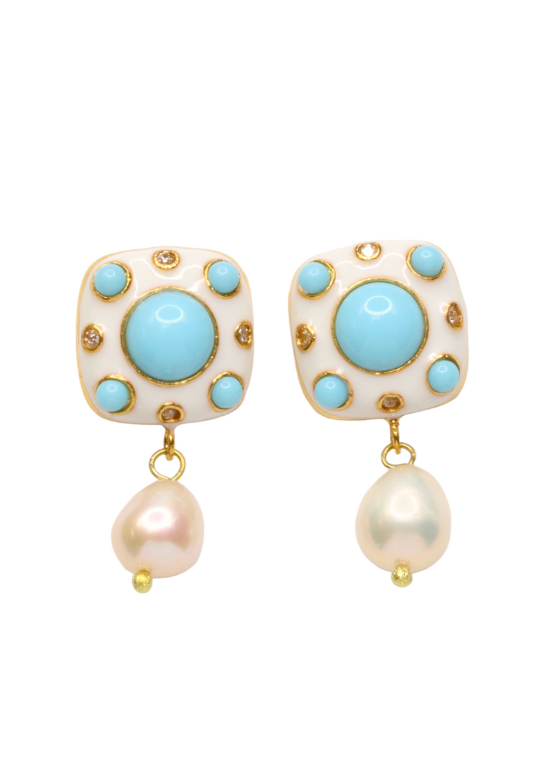 Enamel Earrings