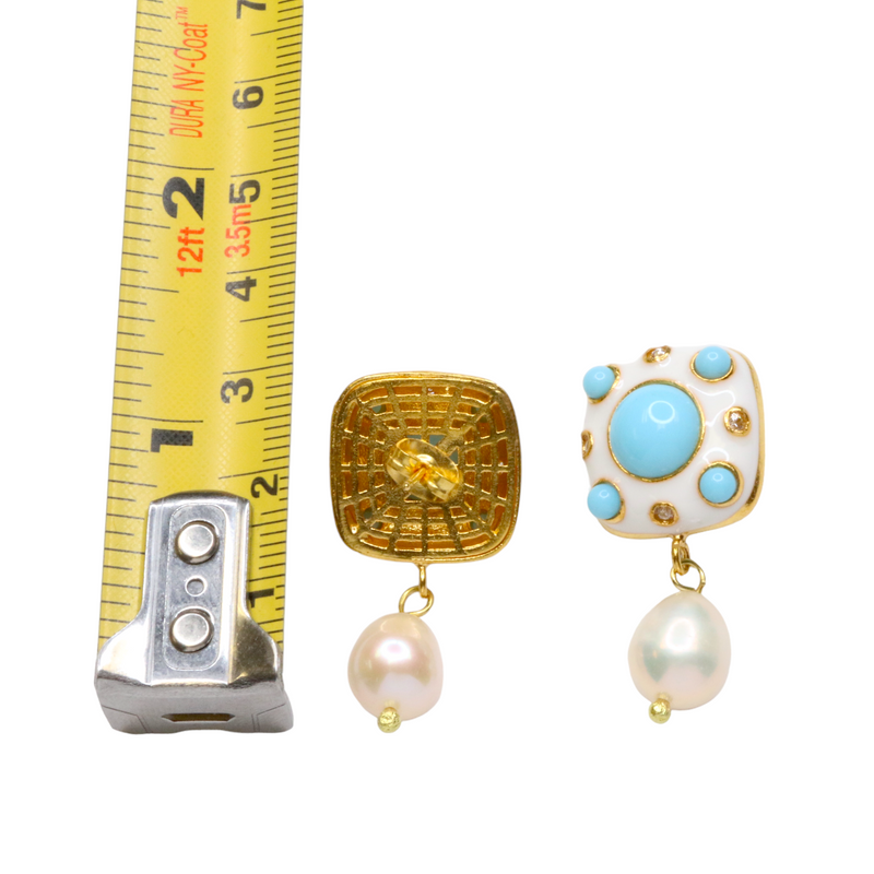 Enamel Earrings