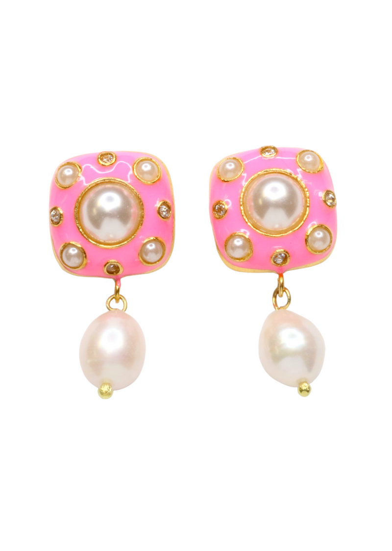 Enamel Earrings