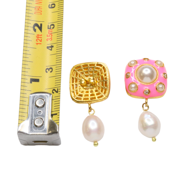 Enamel Earrings